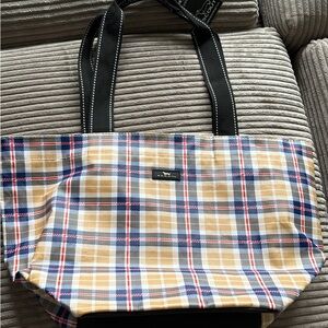 Scout Checkered Tote with Black Accents